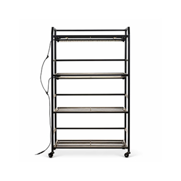 HAPPY PLANT - PLANT STAND - 4 TIER GROW SHELF KIT FOR PLANTS AND PROPAGATION - 2 LIGHTS
