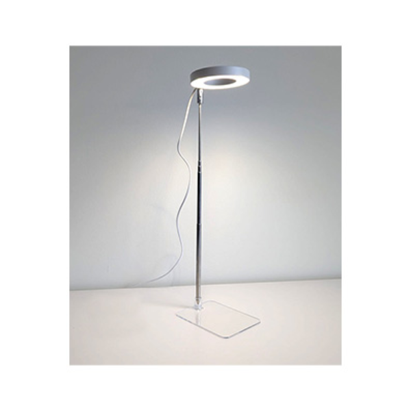 HAPPY PLANT TABLE GROW LAMP - SINGLE PLANT WITH LAMINATE BASE - 5w - WHITE