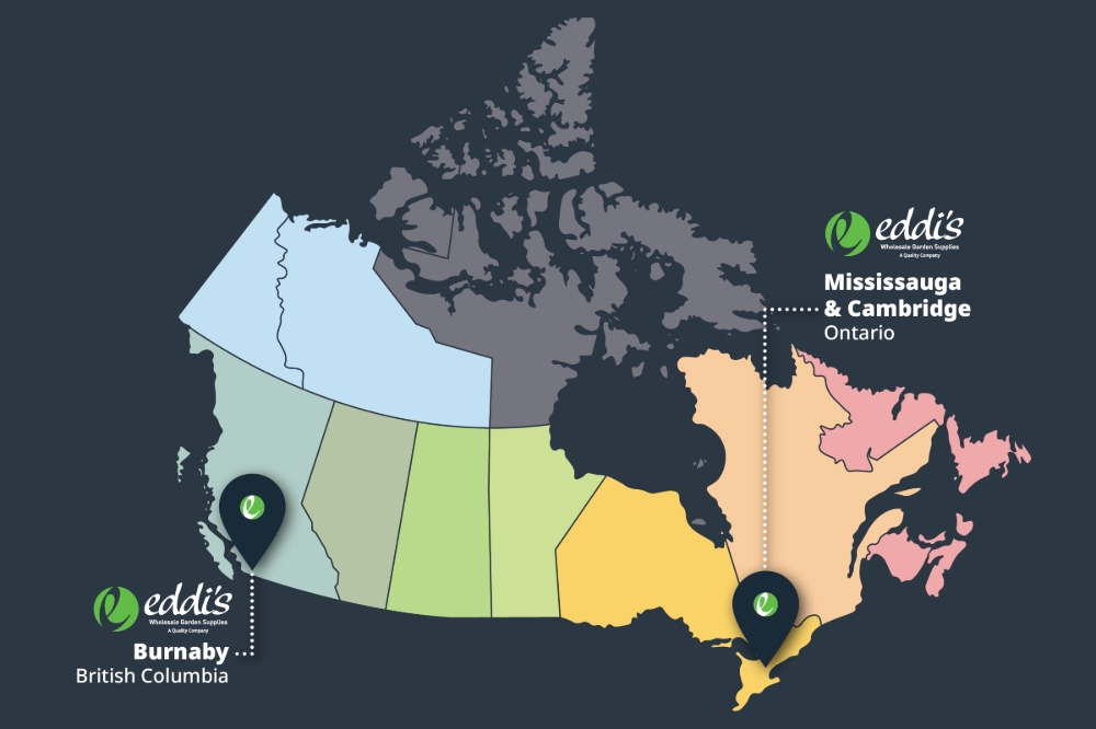 Eddi's Wholesale Shipping Area Map